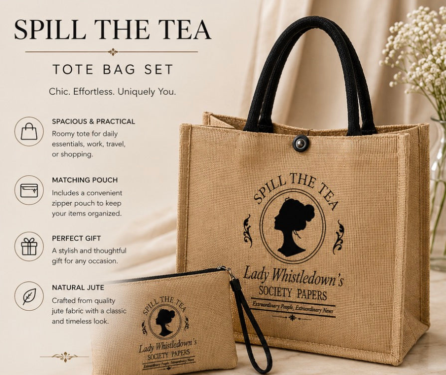 Lady Whistledown Market Tote Set