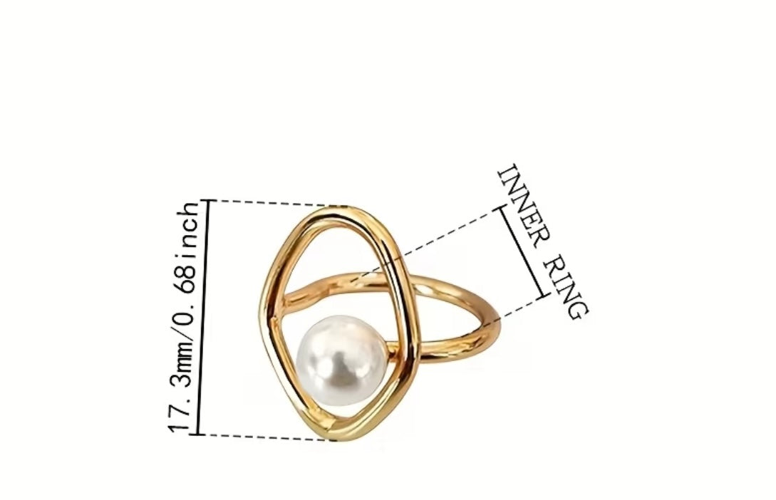 Faux Pearl Ring