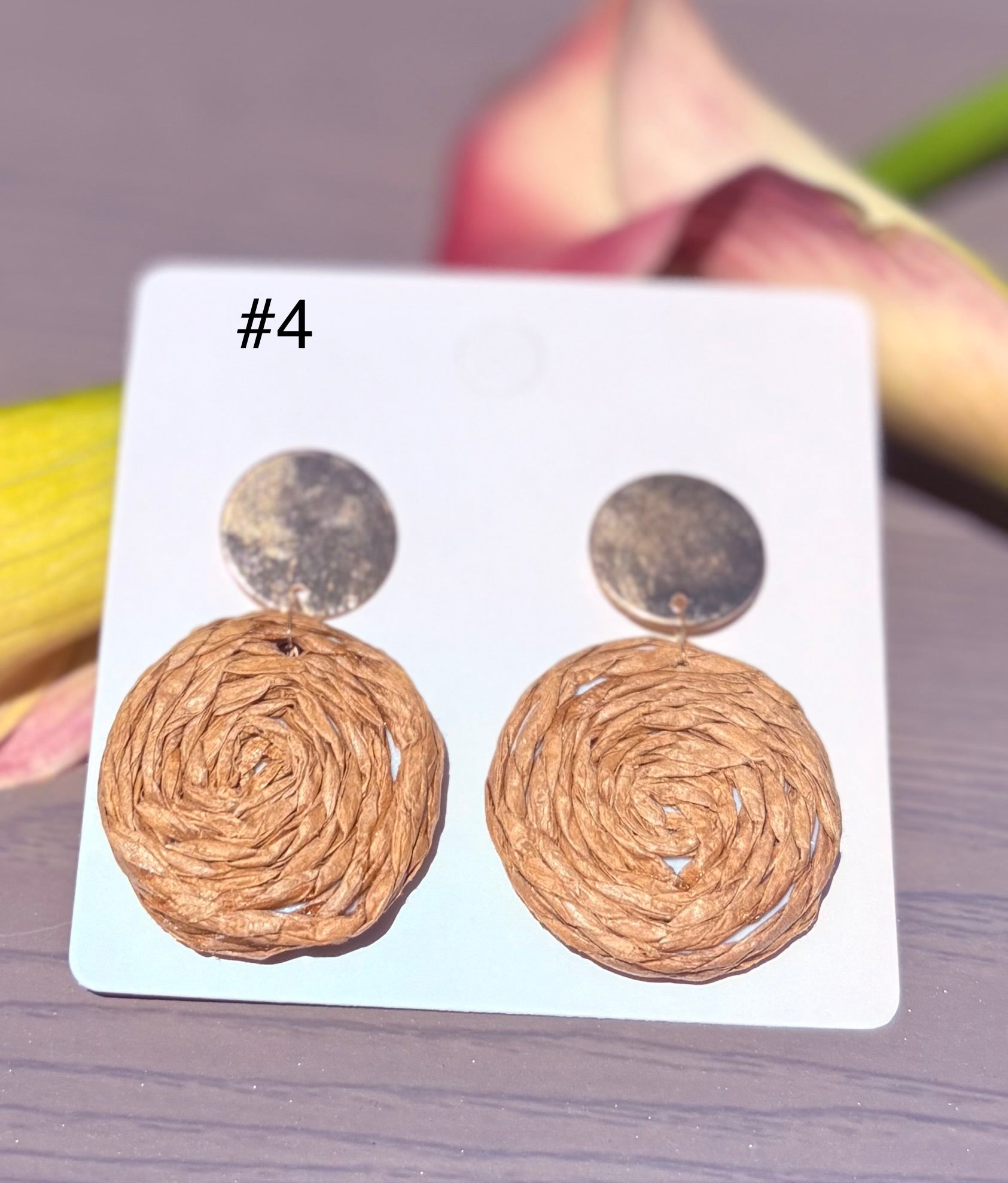 Rattan Earrings