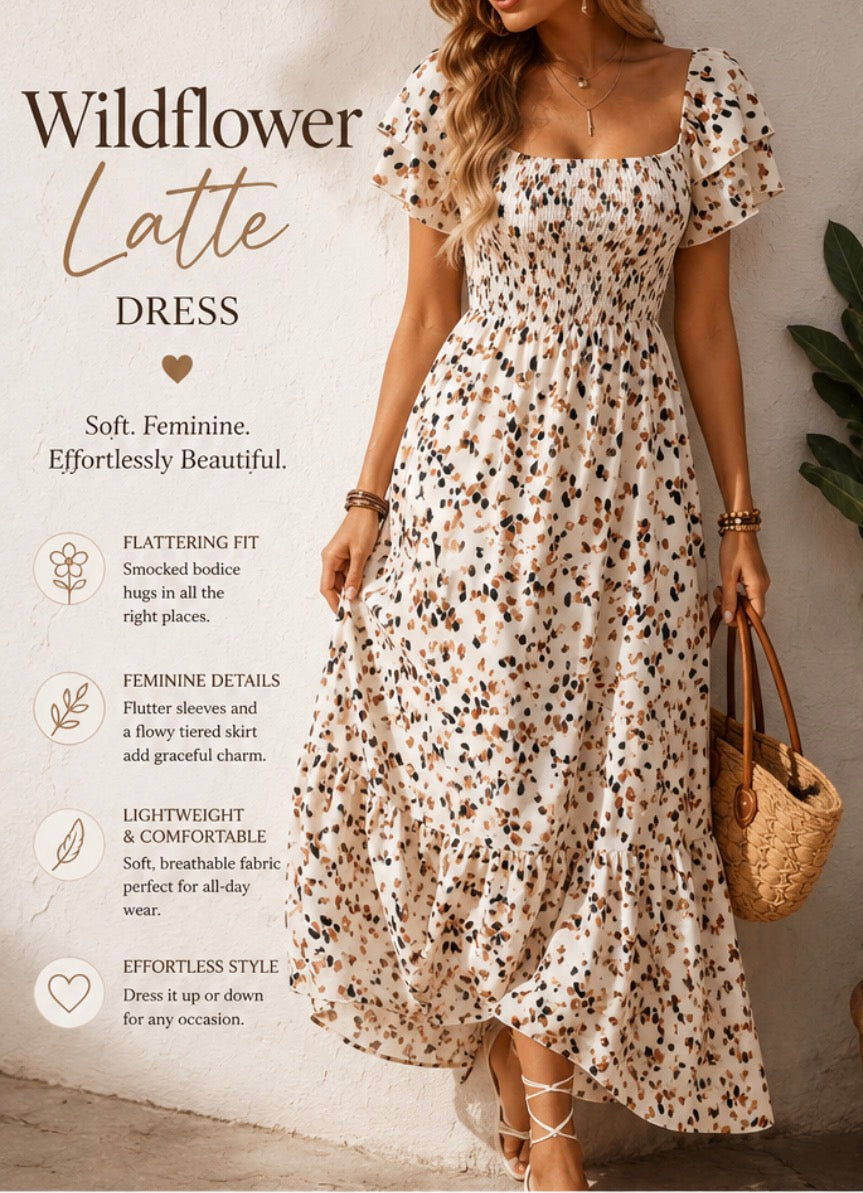 Wildflower Latte Dress