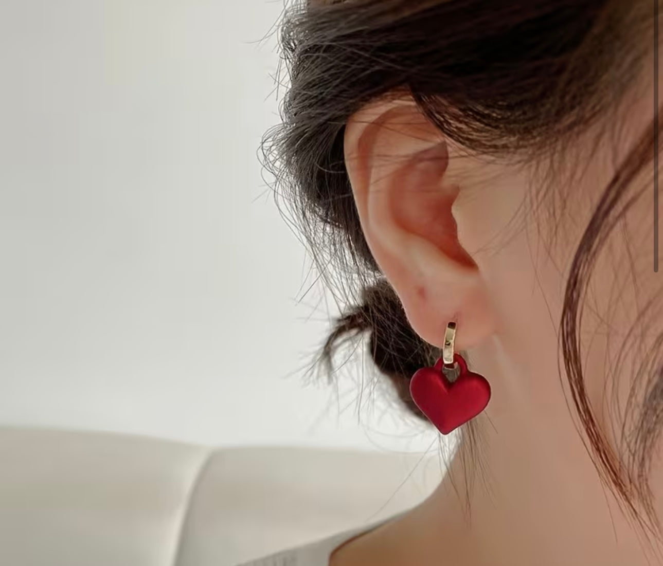 Red Heart Earrings