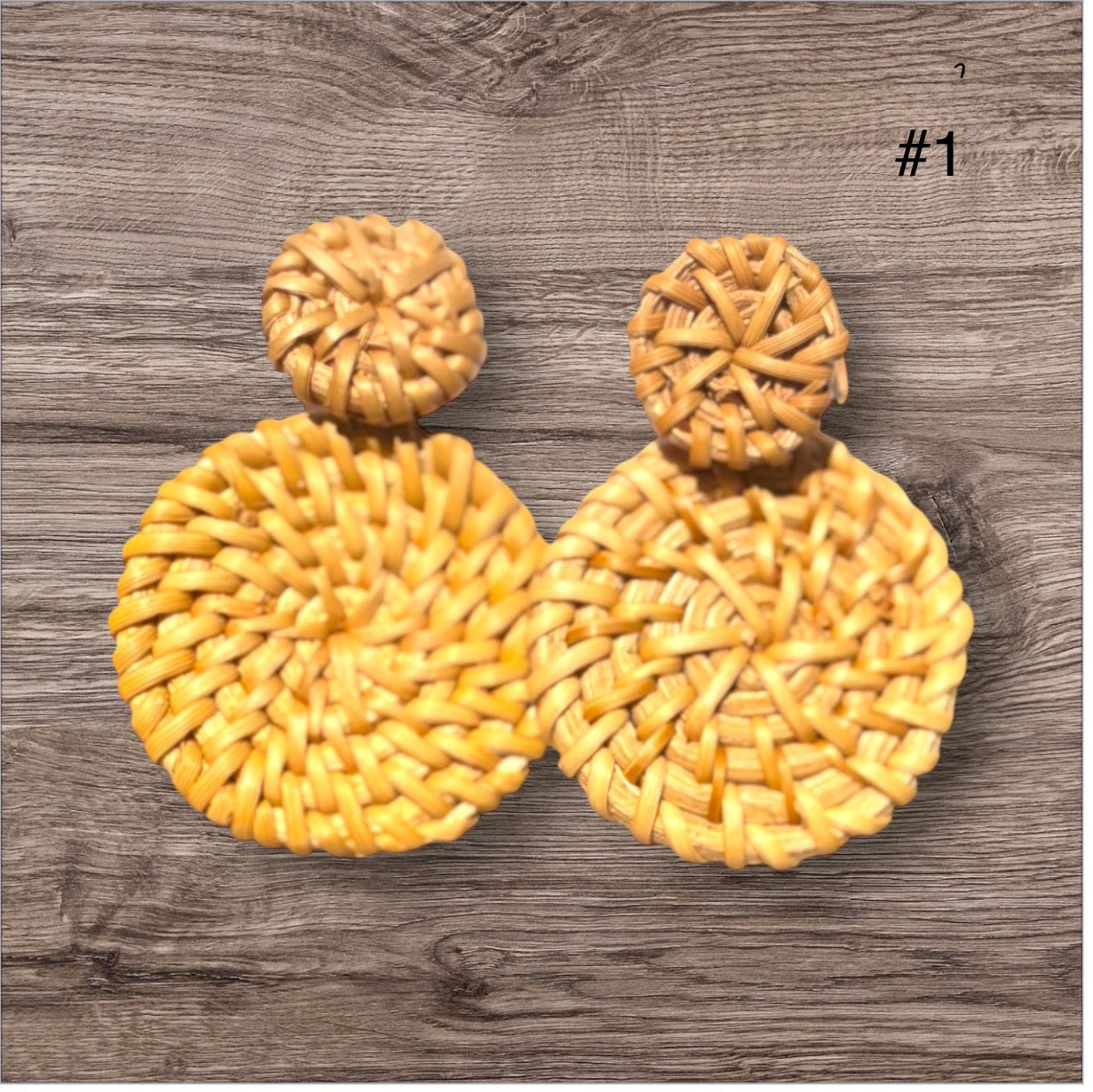Rattan Earrings