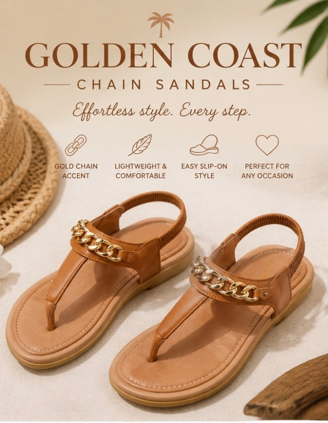 Golden Coast Chain Sandals
