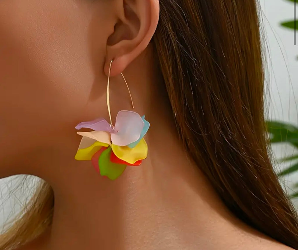 Floral Acrylic earrings