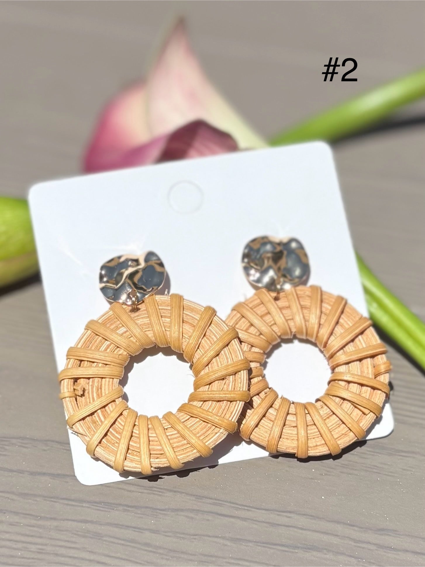 Rattan Earrings