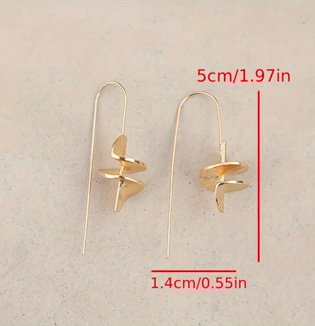 Rotating Gold earrings