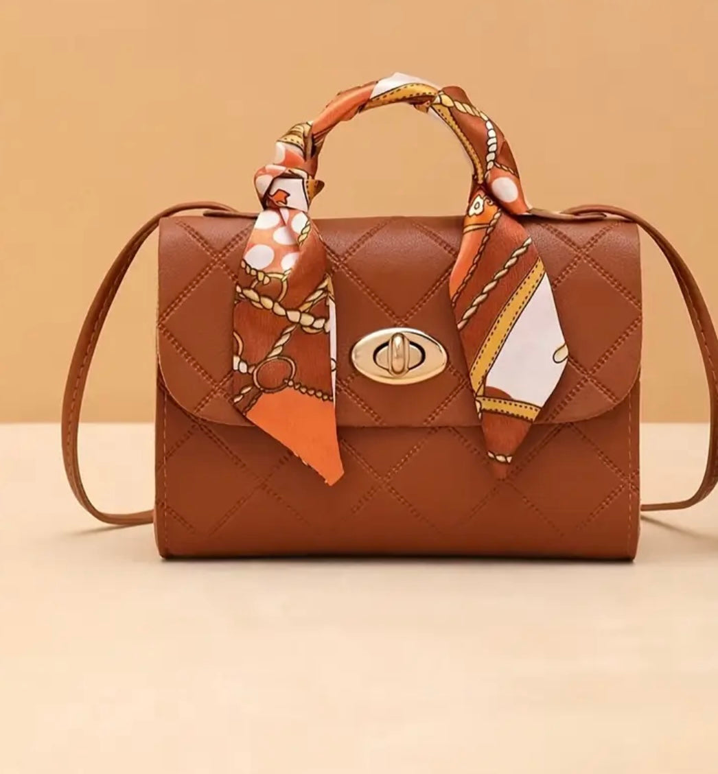 Mini Scarf Print Crossbody Bag
