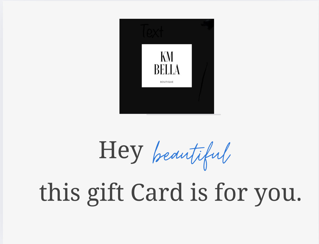 KM Bella Boutique Gift Card