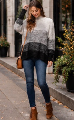 Aspen Luxe Colorblock Sweater
