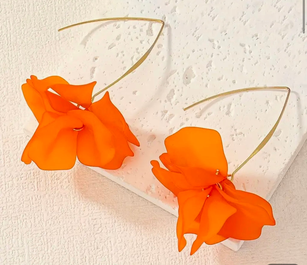 Floral Acrylic earrings