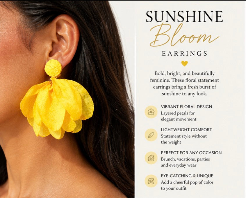 Sunshine Bloom Earrings