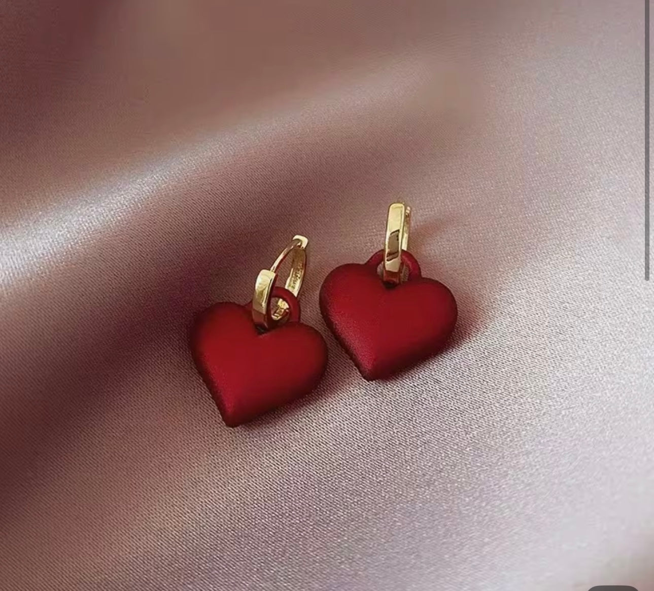 Red Heart Earrings