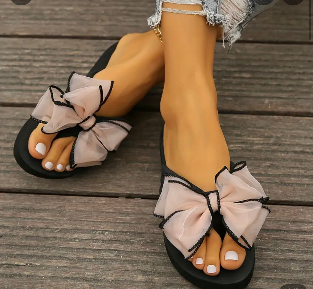 Bowknot Flip Flops