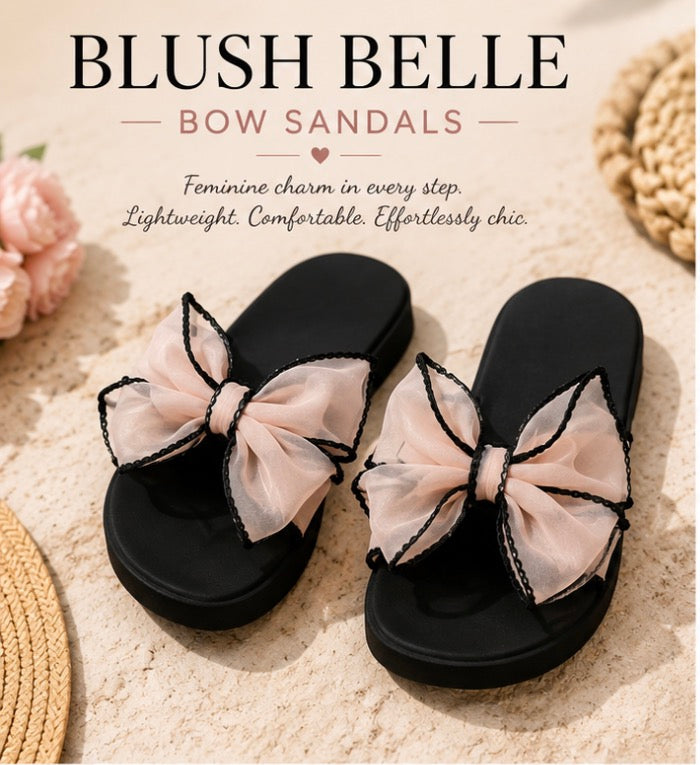 Blush Belle Bow Sandals