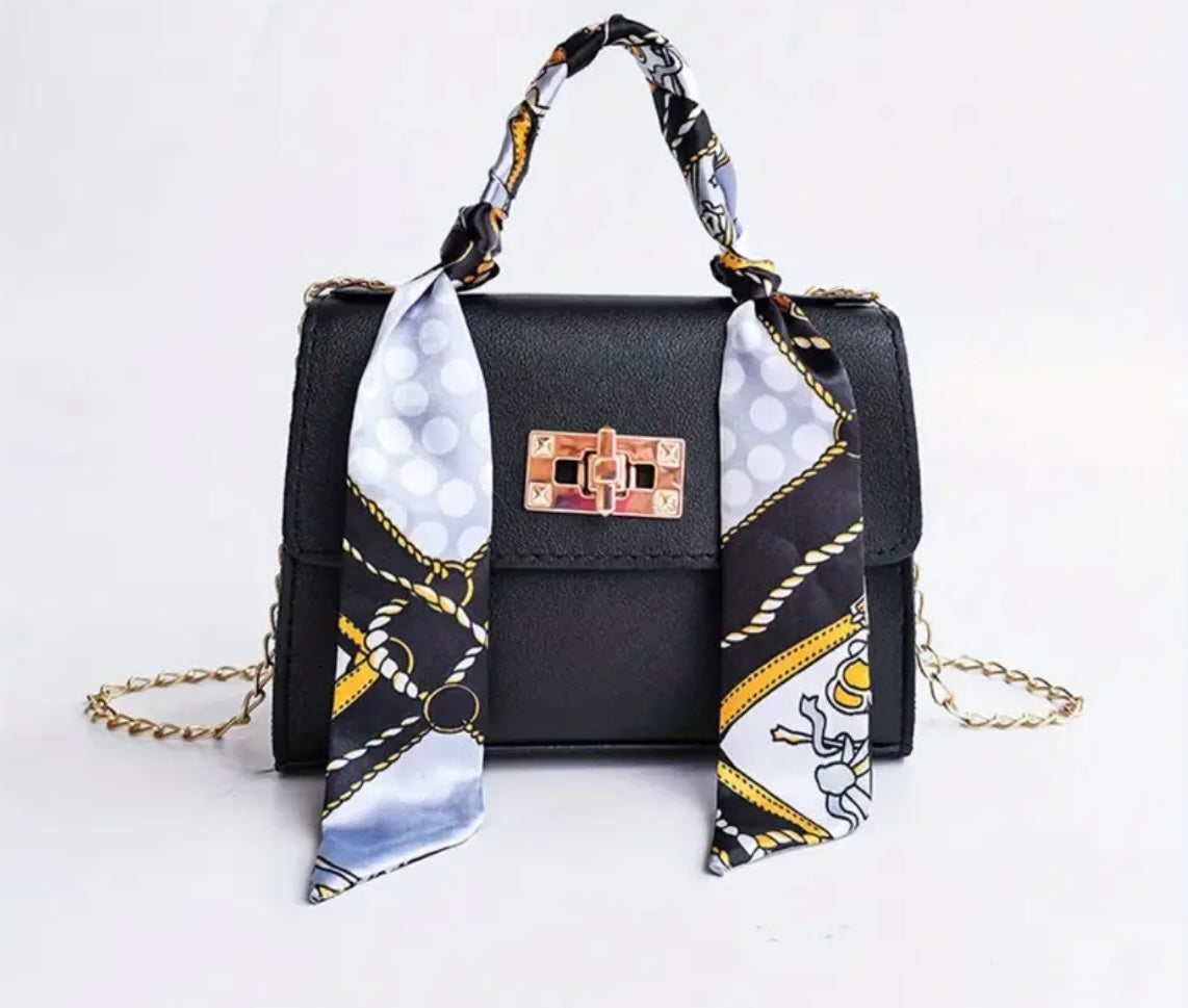 Mini Scarf Print Crossbody Bag