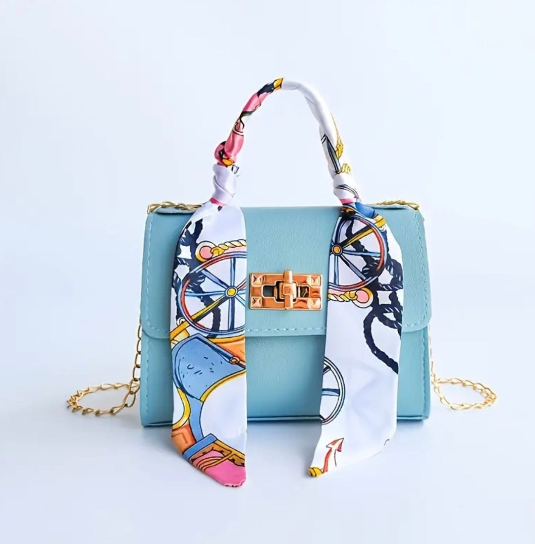 Mini Scarf Print Crossbody Bag