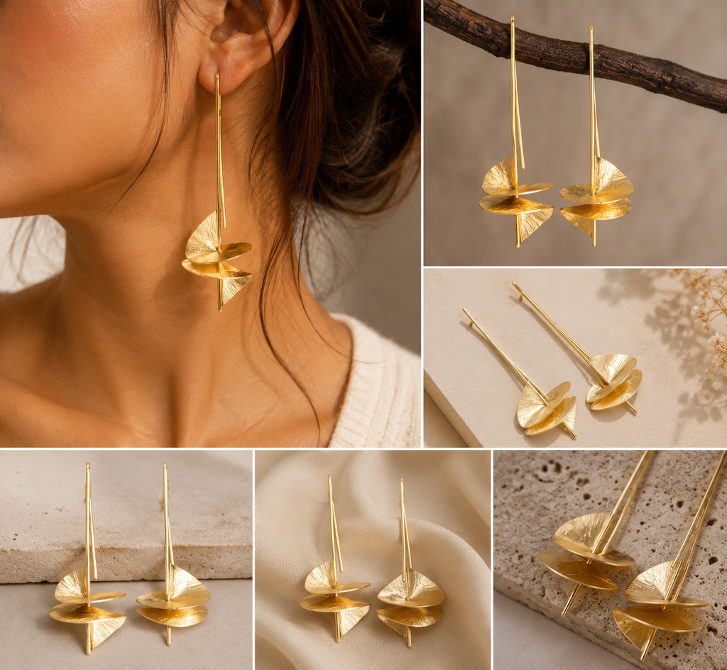 Golden Drift Earrings