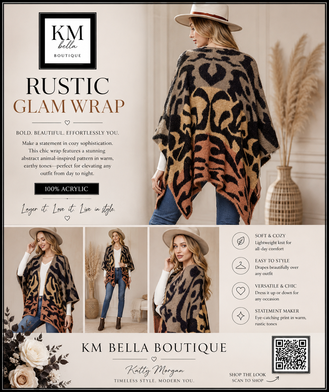Rustic Glam Wrap