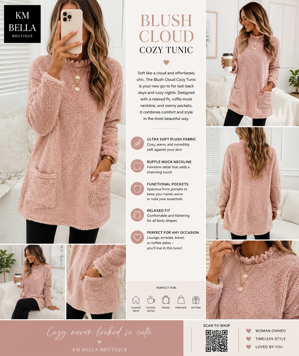 Blush Cloud Cozy Tunic