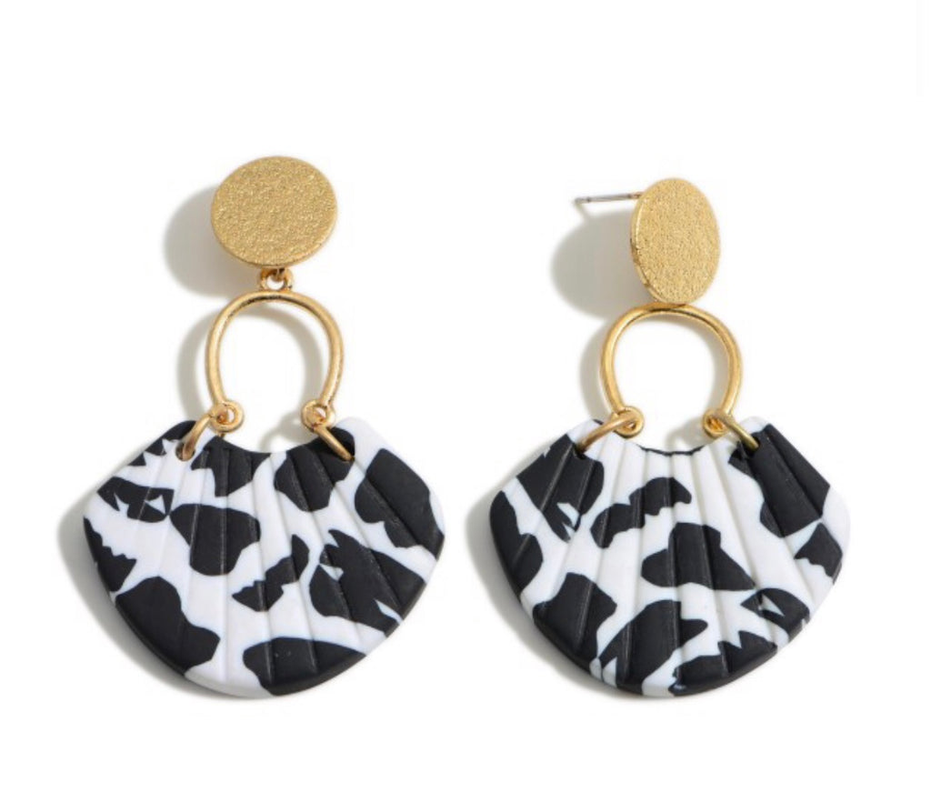 Zebra Glam Earrings