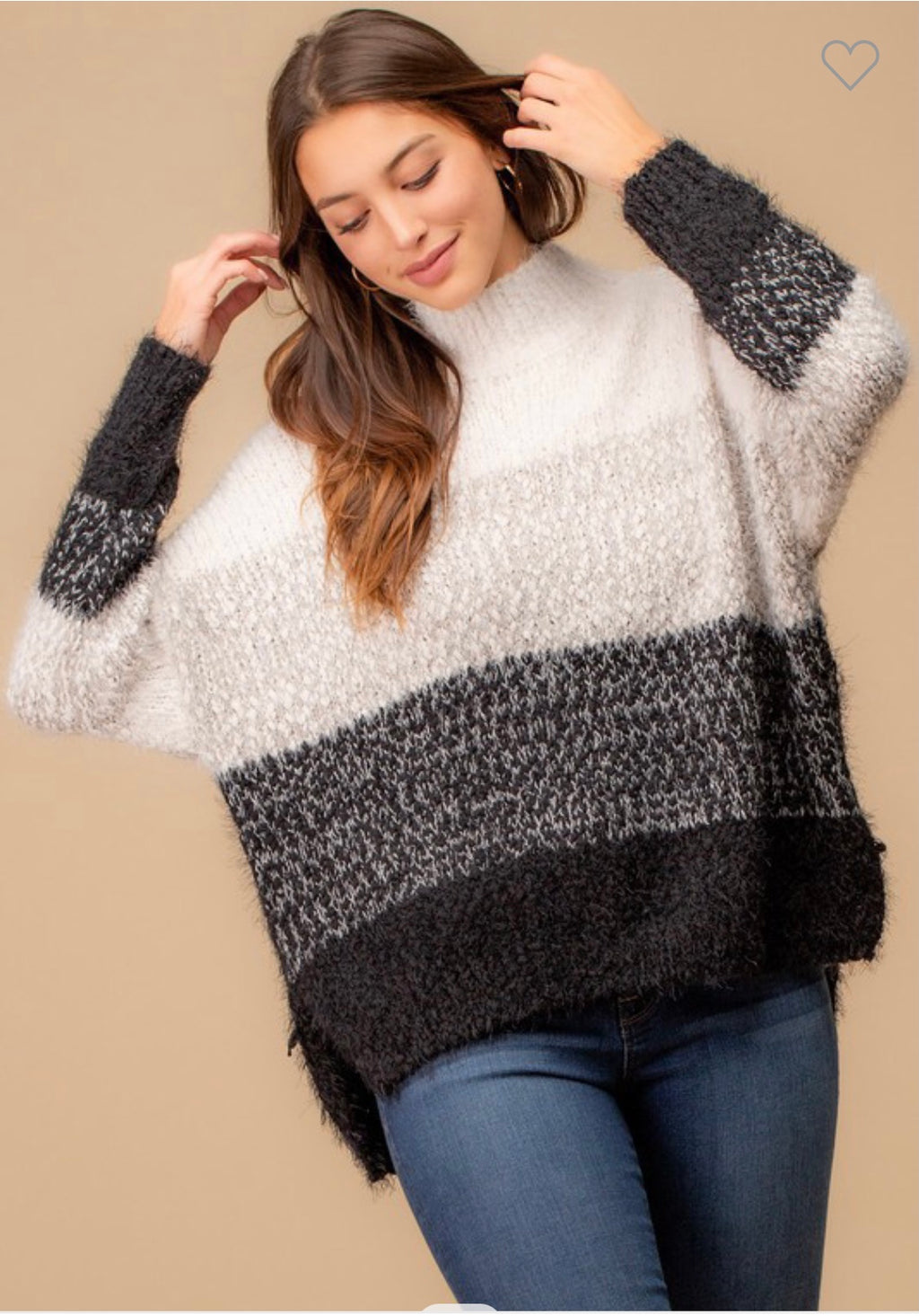 Funnel Knit Sweater