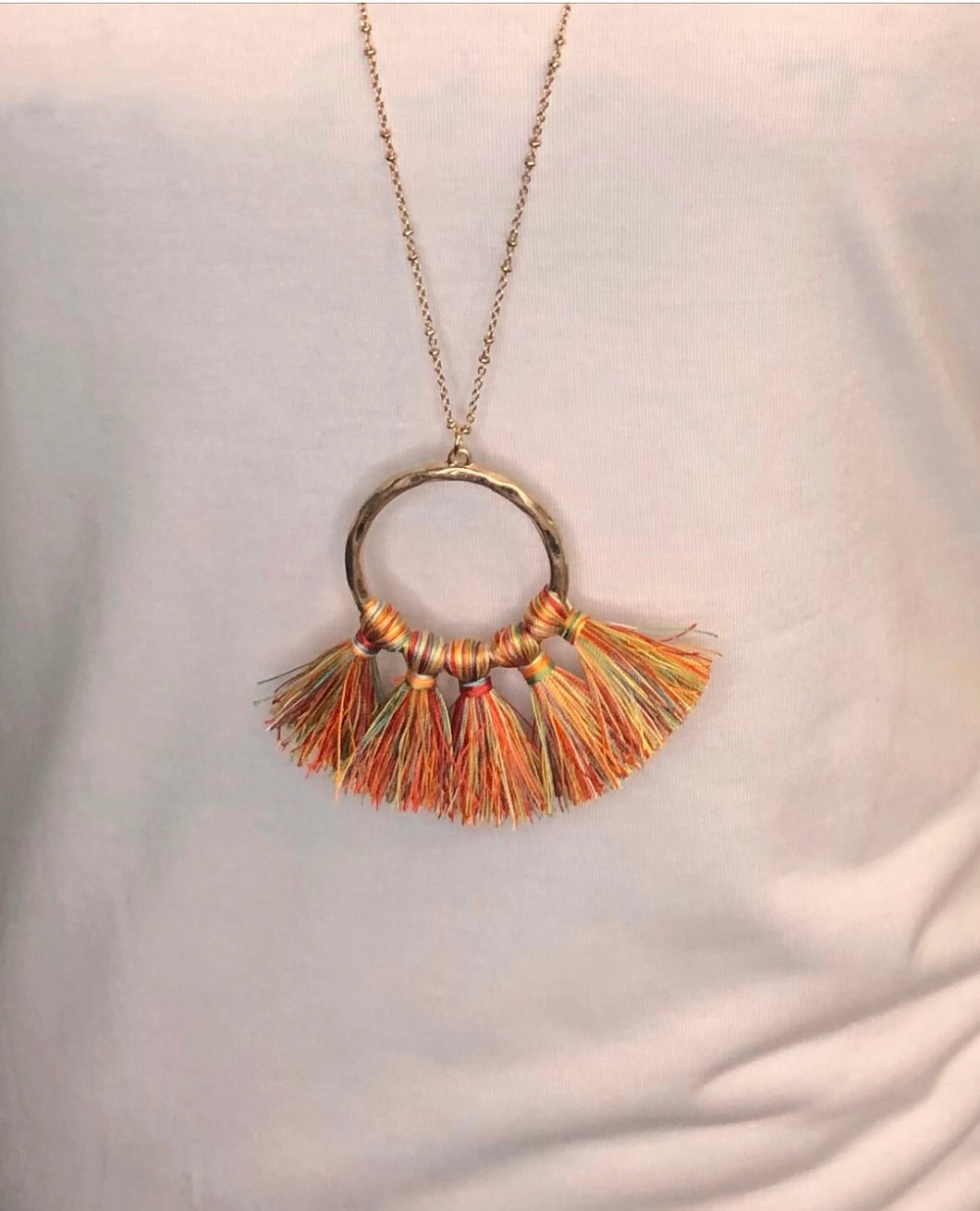 Multi Tassel Necklace